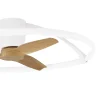 ventilador-techo-mantra-nepal-led-motor-dc-blanco-madera-clara-7532 Ventilador de techo Mantra Nepal Blanco Madera clara Luz LED 105 cm