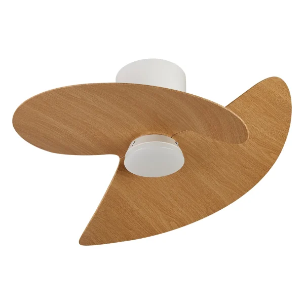 ventilador-techo-mantra-ona-led-motor-dc-2-aspas-madera-9470 Ventilador de techo Mantra Ona Blanco Madera Luz LED 70 cm