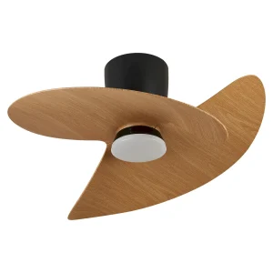 ventilador-techo-mantra-ona-led-motor-dc-2-aspas-madera-9471 Ventilador de techo Mantra Ona Negro Madera Luz LED 70 cm