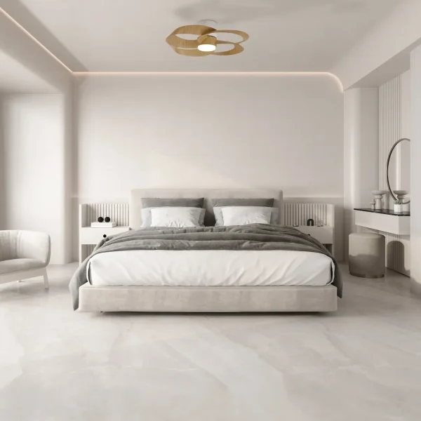 ventilador-techo-mantra-rose-led-motor-dc-mando-blanco-madera-clara-8707 Ventilador de techo Mantra Rose Blanco Madera clara Luz LED 65 cm