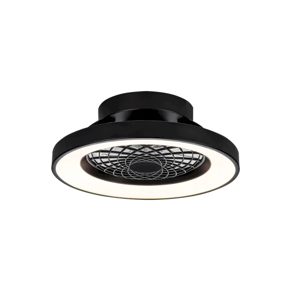 ventilador-techo-mantra-tibet-mini-led-motor-dc-7-aspas-7805 Ventilador Mantra Tibet MINI Negro Transparentes Luz LED 53 cm