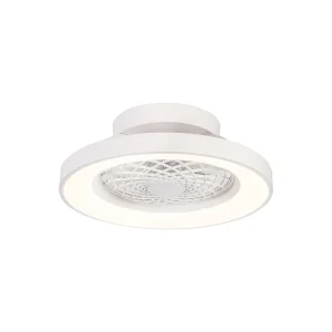 ventilador-techo-mantra-tibet-mini-led-motor-dc-blanco-7804 Ventilador de techo Tibet Mantra tipo plafon
