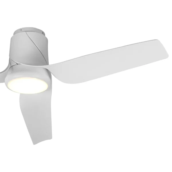 ventilador-techo-mantra-ushuaia-led-motor-dc-mando-blanco-8717 Ventilador de techo Mantra Ushuaia Blanco Luz LED 133,5 cm