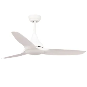 ventilador-techo-mimax-lighting-leveche-led-motor-dc-3-aspas Ventilador de techo Mimax Leveche blanco luz LED 122 cm