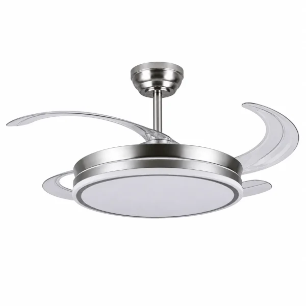 Ventilador de techo retráctil Andiluz New Maui níquel LED