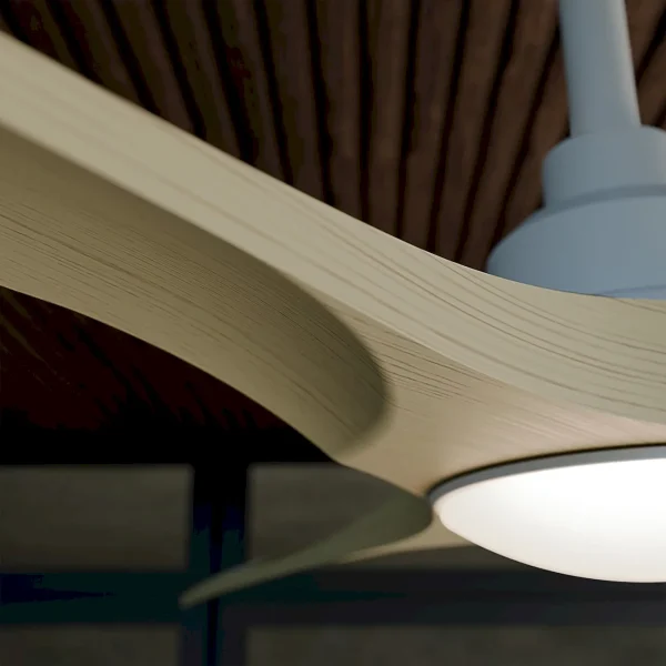 Ventilador de techo Nórdico Sulion Carla 91 blanco madera