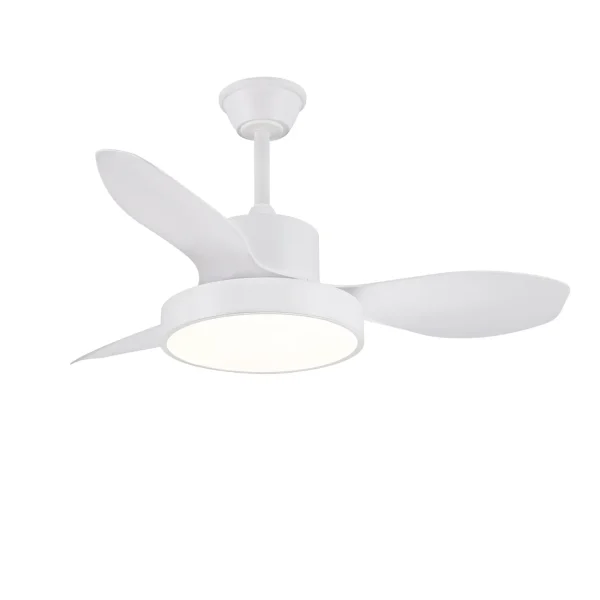 Ventilador de techo P&B Ginna S blanco madera LED 97 cm