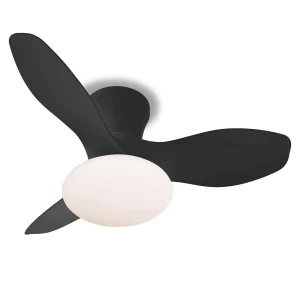 ventilador-techo-p&b-tulip-led-motor-dc-3-aspas-pb80232 Ventilador de techo P&B Tulip negro LED 80 cm