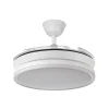 Ventilador retráctil Abrila Bayomo Mini blanco luz LED 40-91 cm