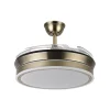 Ventilador retráctil Abrila Bayomo Mini cuero luz LED 40-91 cm