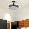 Ventilador retráctil Abrila Bayomo Mini negro luz LED 40-91 cm