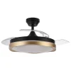 ventilador-techo-retractil-abrila-blondi-led-motor-dc-3-aspas-negro-oro-208791316 Ventilador retráctil Abrila Blondi negro Oro luz LED 49-107 cm