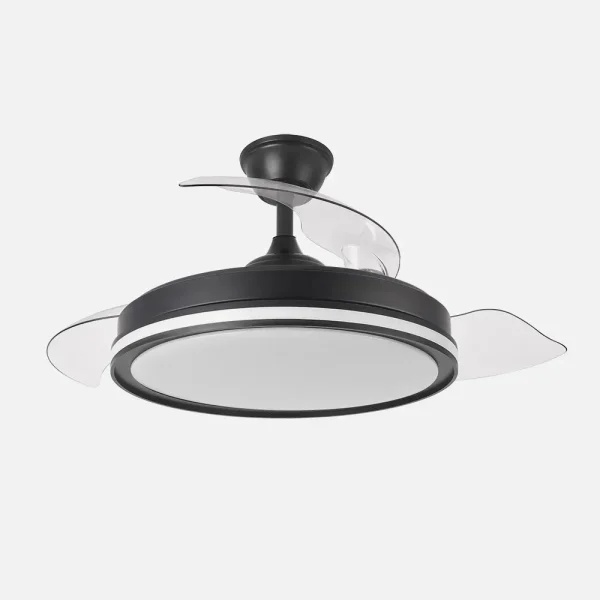 ventilador-techo-retractil-abrila-cacique-led-motor-dc-mando-negro-246292309 Ventilador retráctil Abrila Cacique negro luz LED 50-107 cm