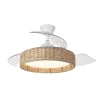 ventilador-techo-retractil-abrila-canario-led-motor-dc-blanco-242991368 Ventilador retráctil Abrila Canario blanco luz LED 50-107 cm