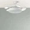 ventilador-techo-retractil-abrila-dani-led-motor-dc-mando-blanco-165391401 Ventilador retráctil Abrila Dani blanco luz LED 50-106 cm