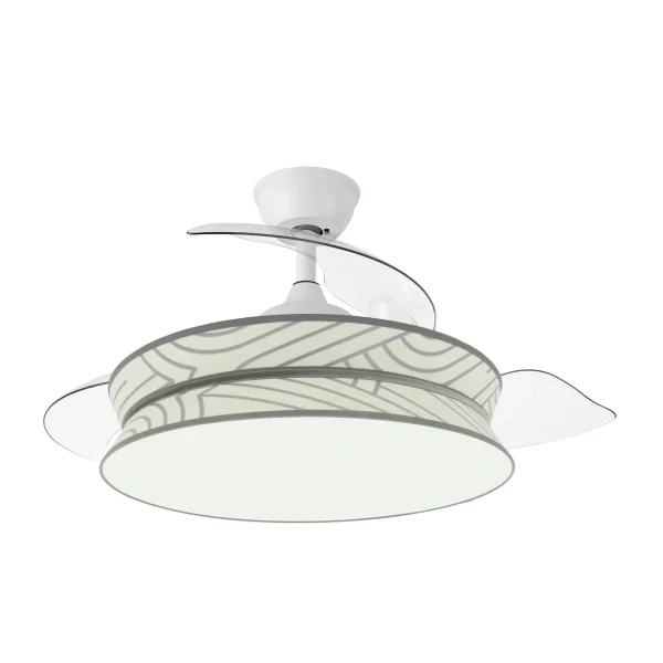 ventilador-techo-retractil-abrila-decor-led-motor-dc-3-aspas-blanco-264390101 Ventilador retráctil Abrila Decor blanco textil lineas LED 49-108 cm