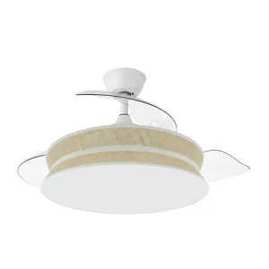 ventilador-techo-retractil-abrila-decor-led-motor-dc-3-aspas-blanco-264390301 Ventilador retráctil Abrila Decor blanco textil saco LED 49-108 cm