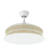 ventilador-techo-retractil-abrila-decor-led-motor-dc-blanco-264390301 Ventilador retráctil Abrila Decor blanco textil saco LED 49-108 cm