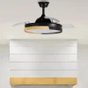 ventilador-techo-retractil-abrila-emperador-led-mando-motor-dc-negro-oro-214491388 Ventilador retráctil Abrila Emperador negro Oro luz LED 48-108 cm