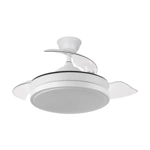 ventilador-techo-retractil-abrila-escorpion-mini-led-motor-dc-4-aspas-blanco-214599001 Ventilador retráctil Abrila Escorpion Mini blanco luz LED 40-91 cm