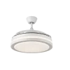Ventilador retráctil Abrila Esparta Mini blanco luz LED 40-91 cm