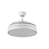 Ventilador retráctil Abrila Esparta Plus blanco luz LED 50-107 cm