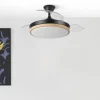 ventilador-techo-retractil-abrila-evros-led-motor-dc-mando-negro-197091388 Ventilador retráctil Abrila Evros negro luz LED 50-107 cm