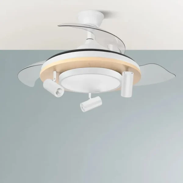ventilador-techo-retractil-abrila-gladiator-led-mando-app-motor-dc-blanco-madera-242591368 Ventilador retráctil Abrila Gladiator blanco madera LED 50-107 cm
