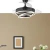 ventilador-techo-retractil-abrila-kai-led-mando-motor-dc-bajo-consumo-negro-183193401 Ventilador retráctil Abrila Kai negro luz LED 50-107 cm