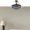 ventilador-techo-retractil-abrila-kai-led-mando-motor-dc-verano-invierno-negro-183193401 Ventilador retráctil Abrila Kai negro luz LED 50-107 cm
