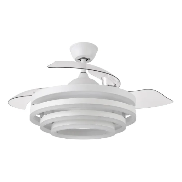 ventilador-techo-retractil-abrila-kai-led-motor-dc-mando-blanco-183193409 Ventilador retráctil Abrila Kai blanco luz LED 50-107 cm