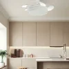 Ventilador retráctil Abrila Nasim blanco luz LED 50-107 cm