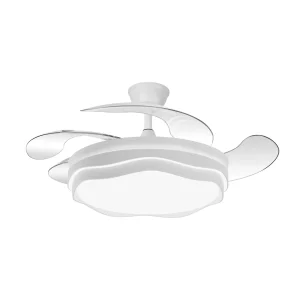 ventilador-techo-retractil-abrila-nasim-led-motor-dc-4-aspas-blanco-258791401 Ventilador retráctil Abrila Nasim blanco luz LED 50-107 cm