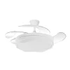 Ventilador retráctil Abrila Nasim blanco luz LED 50-107 cm