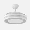 ventilador-techo-retractil-abrila-pitufo-led-mando-app-motor-dc-242891368 Ventilador retráctil Abrila Pitufo blanco luz LED 50-107 cm