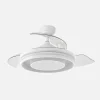 ventilador-techo-retractil-abrila-pitufo-led-motor-dc-mando-blanco-242891368 Ventilador retráctil Abrila Pitufo blanco luz LED 50-107 cm