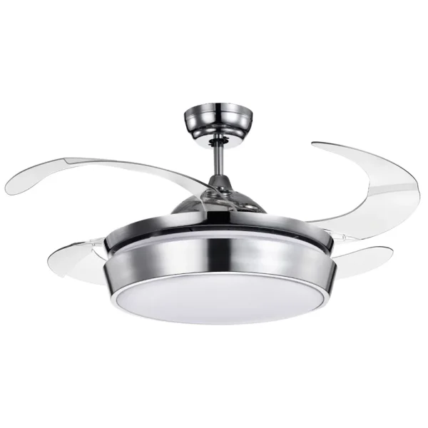 ventilador-techo-retractil-abrila-simun-led-4-aspas-cromo-119591420 Ventilador retráctil Abrila Simun Cromo luz LED 55-107 cm