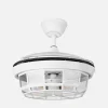 Ventilador retráctil Abrila Tornado Mini blanco con luz 40-91 cm