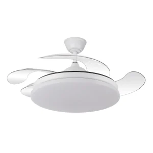 ventilador-techo-retractil-abrila-tridente-led-motor-dc-4-aspas-blanco-236391301 Ventilador retráctil Abrila Tridente blanco luz LED 50-107 cm