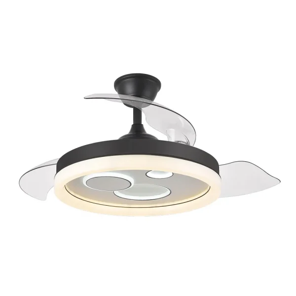 ventilador-techo-retractil-abrila-turia-led-motor-dc-3-aspas-negro-184891409 Ventilador retráctil Abrila Turia negro luz LED 50-107 cm