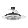 ventilador-techo-retractil-abrila-turia-led-motor-dc-mando-negro-184891409 Ventilador retráctil Abrila Turia negro luz LED 50-107 cm