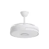 Ventilador retráctil Alemar Auron blanco luz LED 50-107 cm
