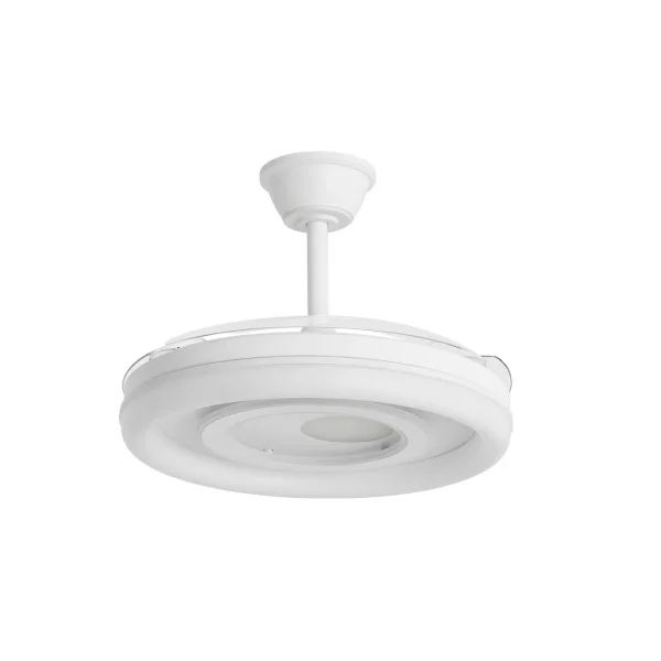 Ventilador retráctil Alemar Bribon blanco luz LED 48-106 cm