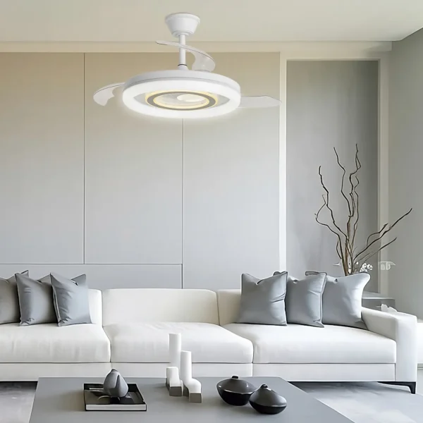 ventilador-techo-retractil-alemar-bribon-led-motor-dc-mando-blanco-plata-16024 Ventilador retráctil Alemar Bribon blanco plata luz LED 48-106 cm