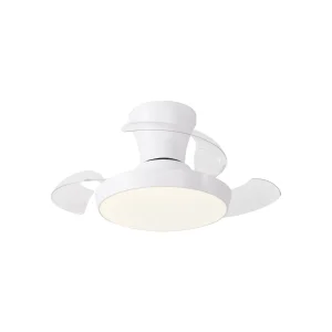 ventilador-techo-retractil-alemar-cabrio-led-motor-dc-3-aspas-blanco-16027 Ventilador retráctil Alemar Cabrio blanco luz LED 28-71 cm