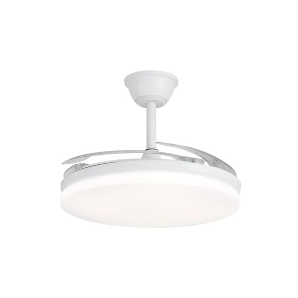 ventilador-techo-retractil-alemar-creta-led-motor-dc-blanco-16026 Ventilador retráctil Alemar Creta blanco luz LED 50-107 cm