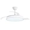 Ventilador retráctil Alemar Dublin blanco luz LED 50-107 cm