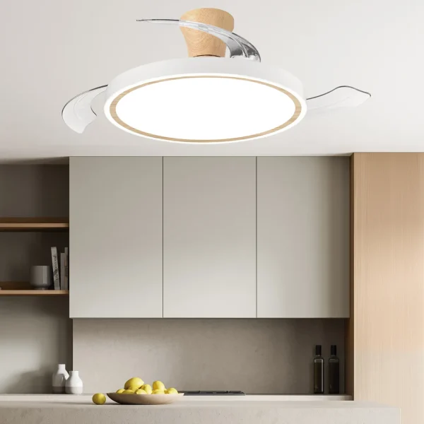 ventilador-techo-retractil-alemar-kuper-led-motor-dc-blanco-madera-16030 Ventilador retráctil Alemar Kuper blanco madera luz LED 40-88 cm