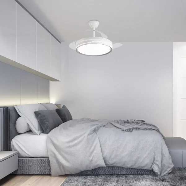 ventilador-techo-retractil-alemar-lima-led-motor-dc-blanco-filo-16009 Ventilador retráctil Alemar Lima blanco filo negro luz LED 50-106 cm