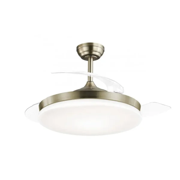 Ventilador retráctil Alemar Malta mini cuero led